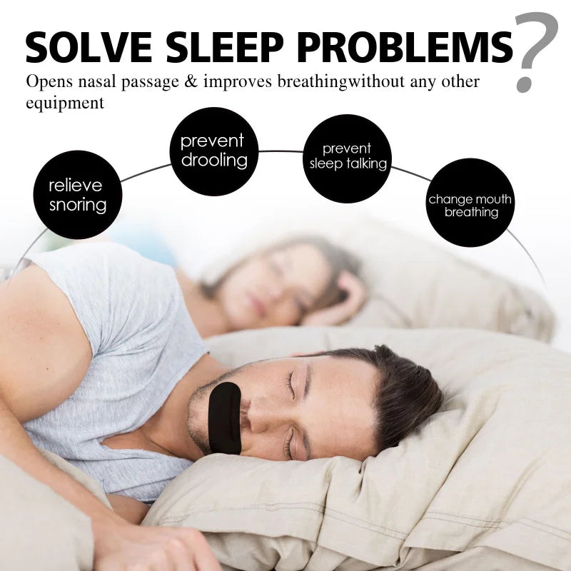 Mouth Tape for Sleeping | Anti-Snoring Strips for Better Sleep